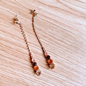 Rhinestone Tear Drop Earrings